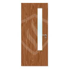 Spey Plywood 20G Clear Glazed Flush FD30 Fire Door   Starting from: £410 (Fit and Supply) inc: Hinges, Handles and latch ( lock +£35)